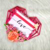Quilled Heart Shaped Photo frame - Pink