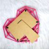Quilled Heart Shaped Photo frame - Pink