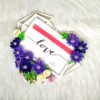 Quilled Heart Shaped Photo frame - Purple