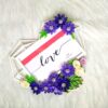 Quilled Heart Shaped Photo frame - Purple