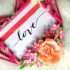 Quilled Heart Shaped Photo frame - Pink