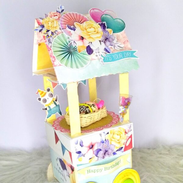 Handmade Birthday ice cream truck mini scrapbook