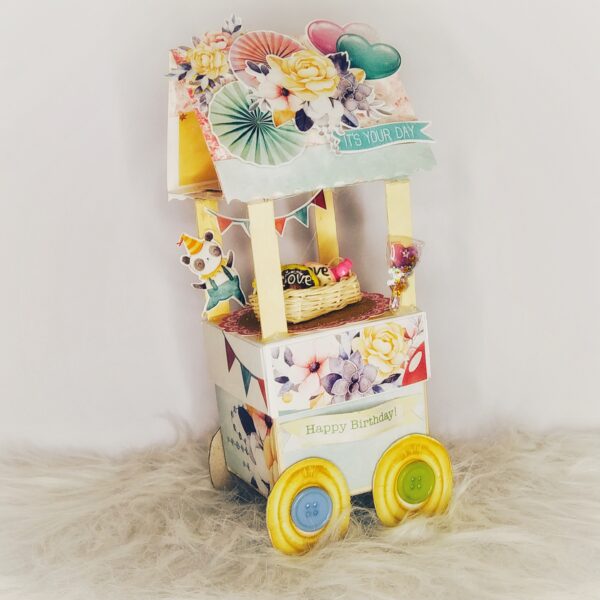 Handmade Birthday ice cream truck mini scrapbook