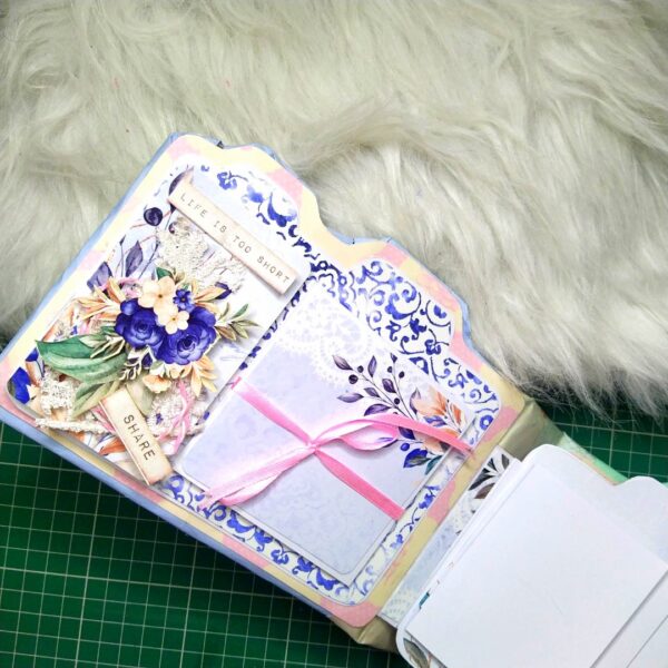 Camera style handmade designer scrapbook