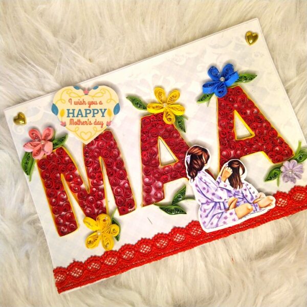 Maa Quilled Mothers Day Greeting Card image