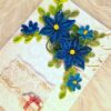 Blue Quilled Flowers Greeting card