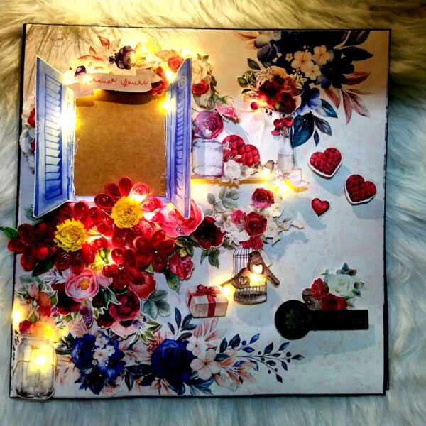 Sparkling Big Love Mini Scrapbook Greeting Card image