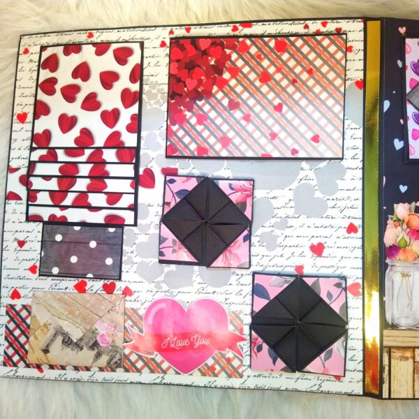 Sparkling Big Love Mini Scrapbook Greeting Card image