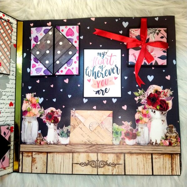 Sparkling Big Love Mini Scrapbook Greeting Card image