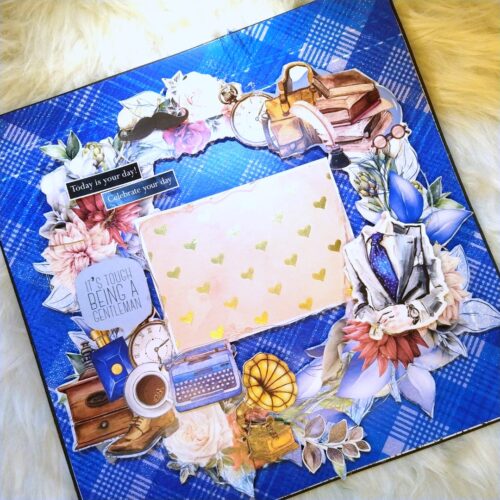 Sparkling Big Male Mini Scrapbook Greeting card image