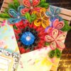 Quilled Flowers In Envelope Greeting Card