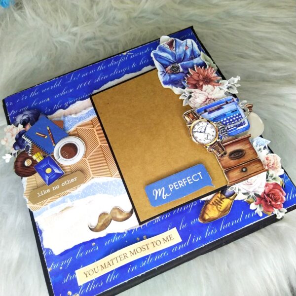 Male Theme Handmade Scrapbook