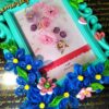 Blue Quilled Flowers Photo Frame - 4x6 inch photo