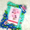 Blue Quilled Flowers Photo Frame - 4x6 inch photo