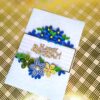 Blue Flowers Happy Birthday Quilled Card