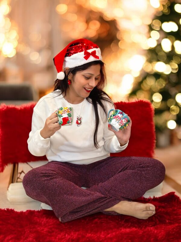 Snowman with Christmas Tree Mug