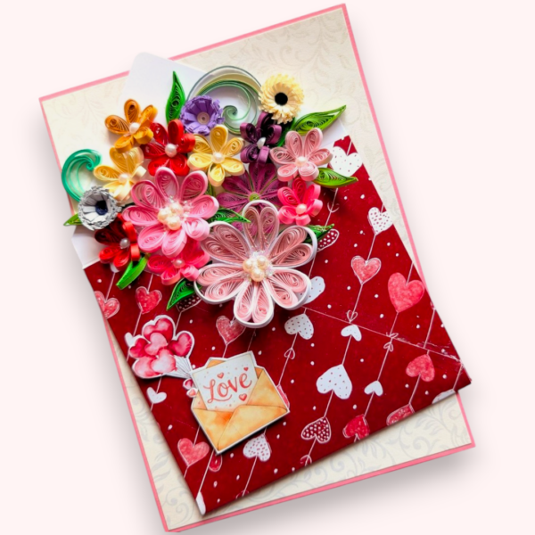 Love-quilled-card-Photoroom Quilled Flowers In Love Envelope Greeting Card