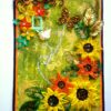 Mixed Media Green Themed Quilled Greeting Card Cum Scrapbook image