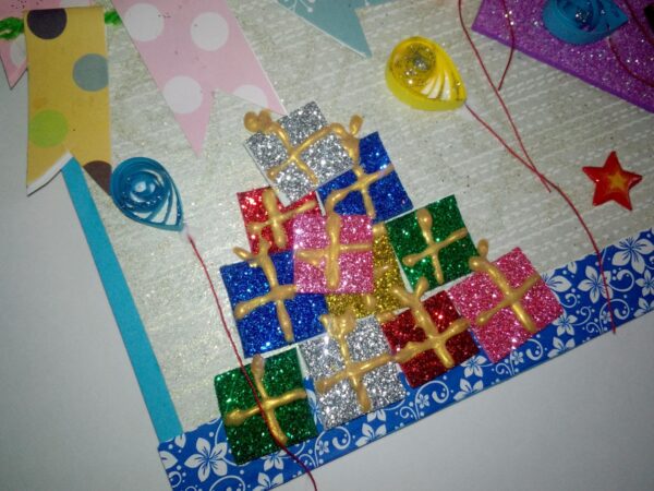Sparkling Happy Birthday Greeting Card image