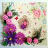 Purple Themed Variety Quilled Flowers Greeting Card image