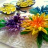 Sparkling Quilled Butterfly and Flowers Greeting Card image