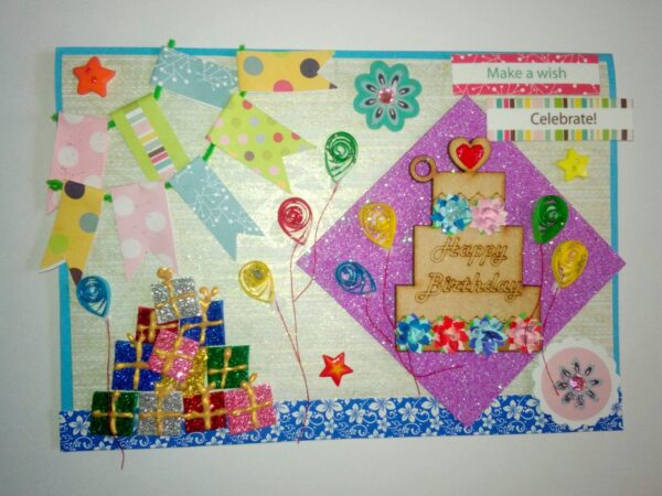 Sparkling Happy Birthday Greeting Card image