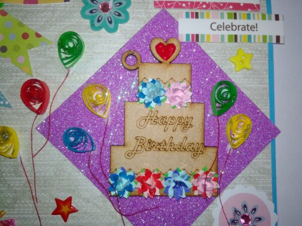 Sparkling Happy Birthday Greeting Card image