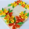 Beautiful Yellow And Orange Flowers Greeting Card image