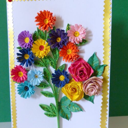 Lovely Bouquet Of Flowers Greeting Card image Lovely Bouquet Of Flowers Greeting Card image