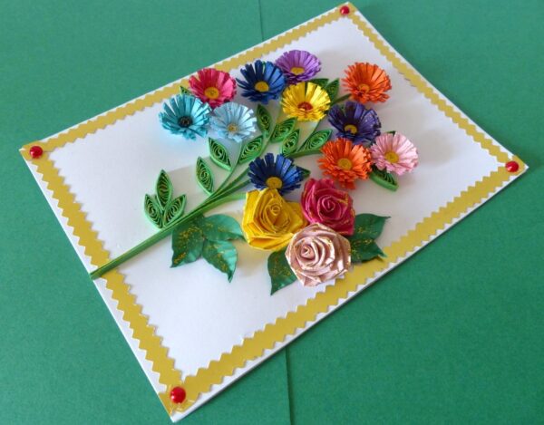 Lovely Bouquet Of Flowers Greeting Card image