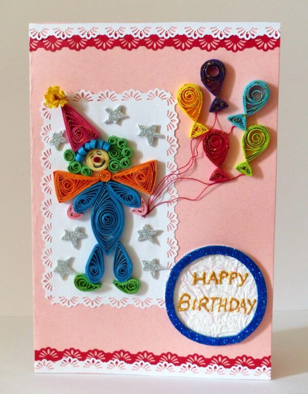Happy Birthday Joker With Balloons Greeting Card image