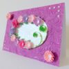 Sweet Purple And Pink Circle Greeting Card image