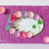 Sweet Purple And Pink Circle Greeting Card image
