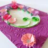 Sweet Purple And Pink Circle Greeting Card image