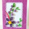 Special Purple Big Flower With Roses Greeting Card image