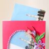 Pink Flowers Photo Frame Greeting Card image Pink Flowers Photo Frame Greeting Card image