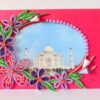 Pink Flowers Photo Frame Greeting Card image Pink Flowers Photo Frame Greeting Card image