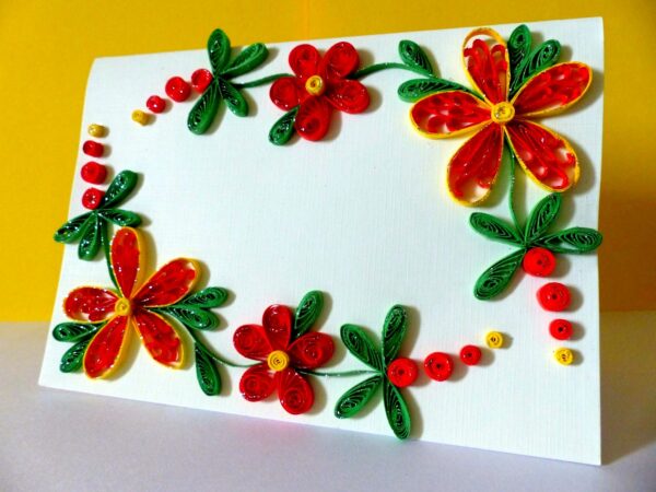 Special Red Flowers Greeting Card image Special Red Flowers Greeting Card image