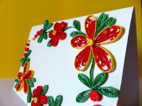 Special Red Flowers Greeting Card image Special Red Flowers Greeting Card image