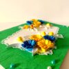Sweet Blue and Yellow Flowers Greeting Card image