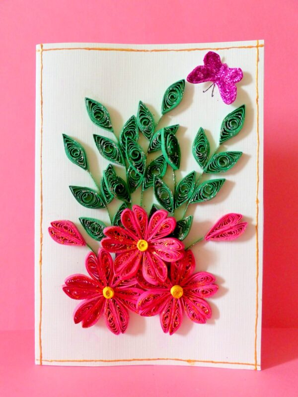 Pink Wildflowers Greeting Card image Pink Wildflowers Greeting Card image