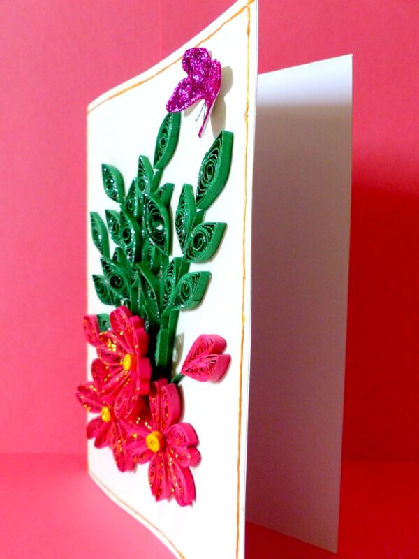 Pink Wildflowers Greeting Card image Pink Wildflowers Greeting Card image