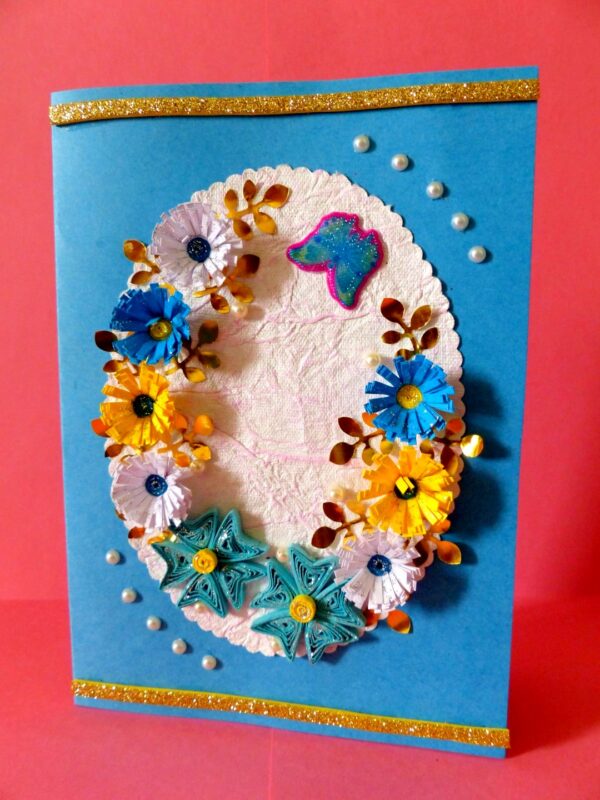 Blue Themed Greeting Card image Blue Themed Greeting Card image