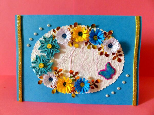 Blue Themed Greeting Card image Blue Themed Greeting Card image