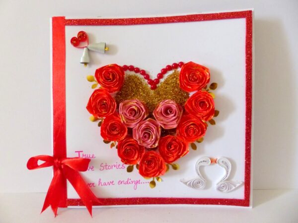 Red Roses And Pink Roses Greeting Card image