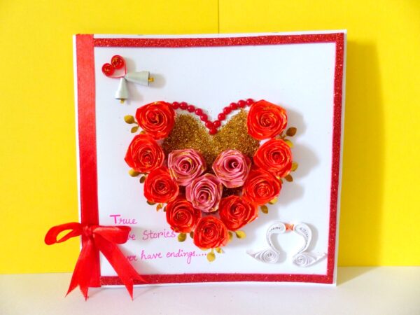 Red Roses And Pink Roses Greeting Card image
