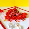 Red Roses And Pink Roses Greeting Card image