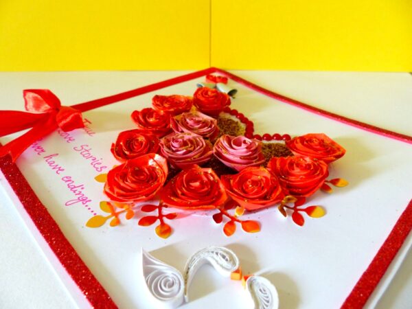 Red Roses And Pink Roses Greeting Card image