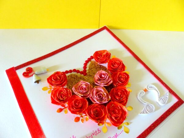 Red Roses And Pink Roses Greeting Card image