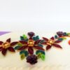 Beautiful Purple Flowers With Beads Greeting Card image